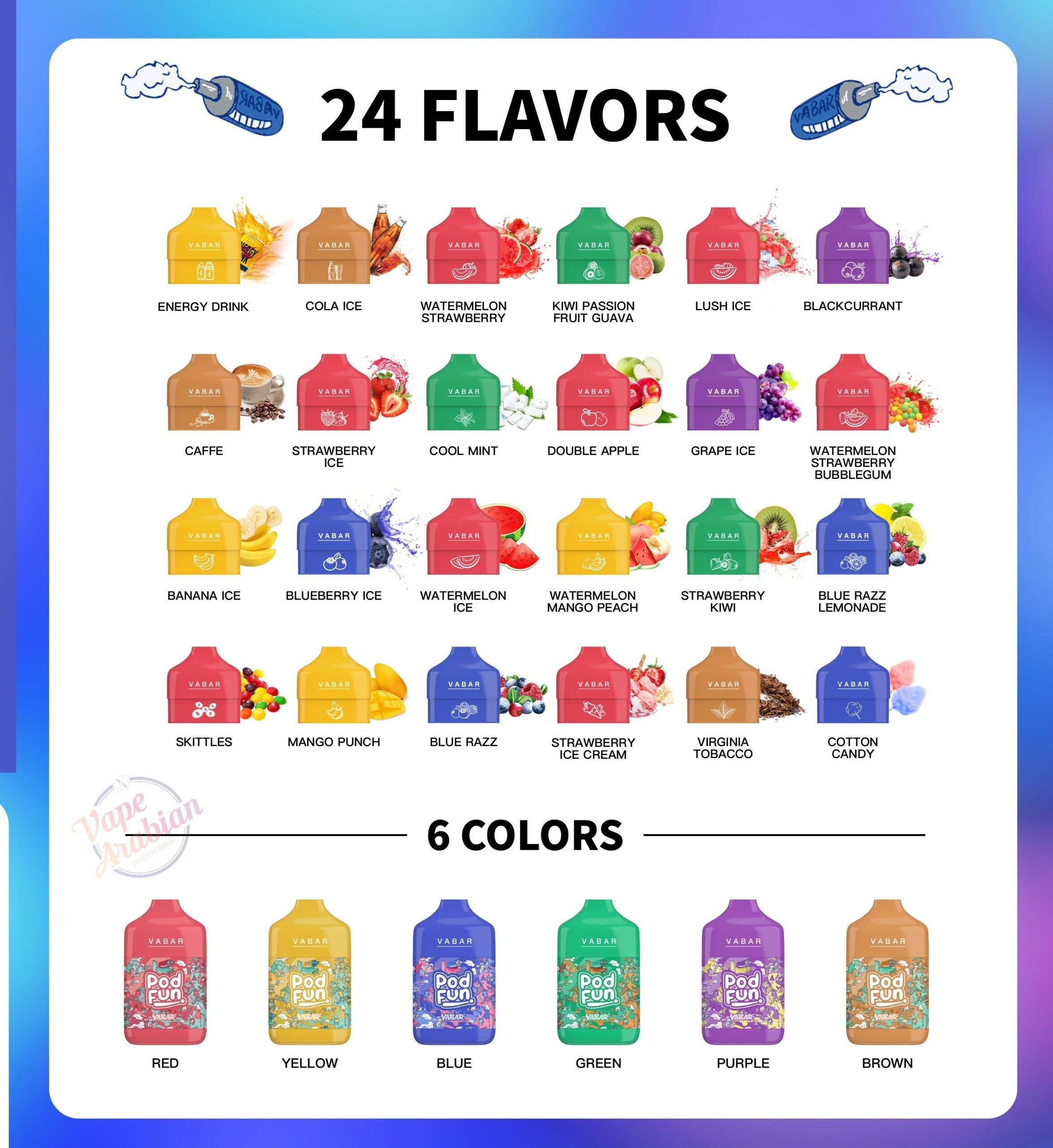 Best Vabar Pod Fun Disposable Vape 10000puffs Online Shop Vabar Pod Fun Disposable Vape