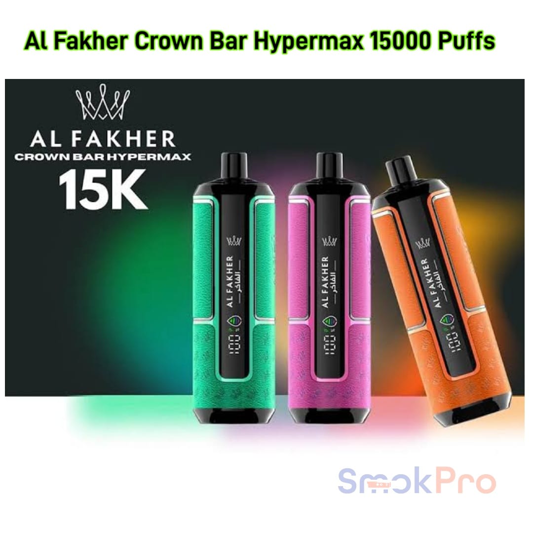 Al Fakher Crown Bar 15000 Puffs Hypermax Disposable Vape Al Fakher Crown Bar 15000 Puffs Hypermax