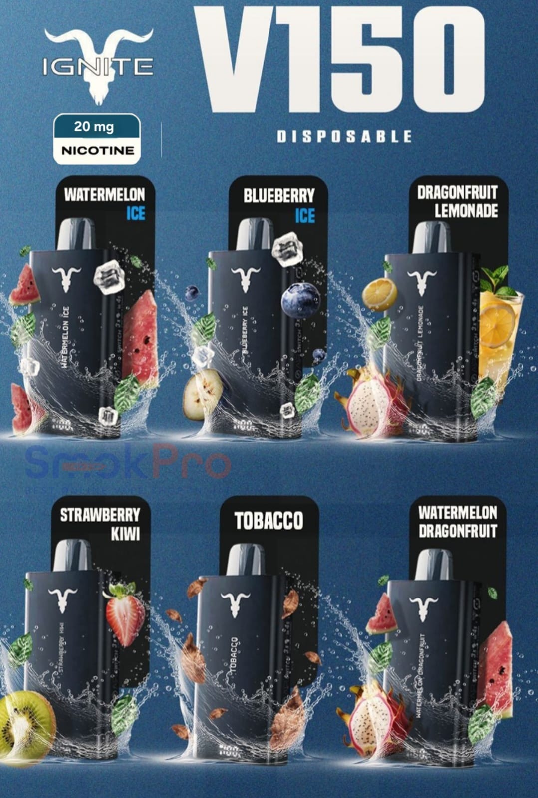 IGNITE V150 15000 Puffs Disposable Vape 20mg In UAE