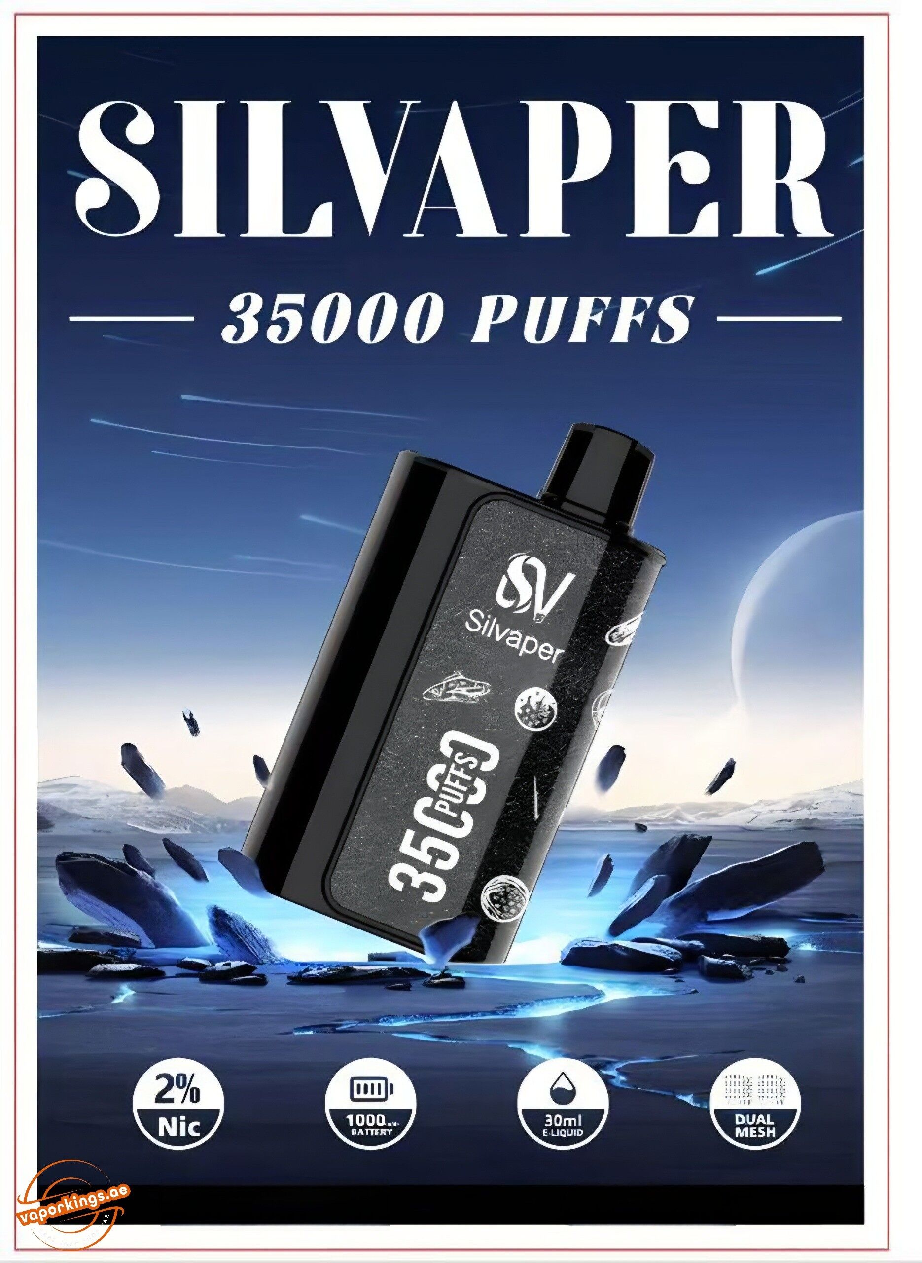 Silvaper 35000 Puffs Disposable Vape 20mg in UAE