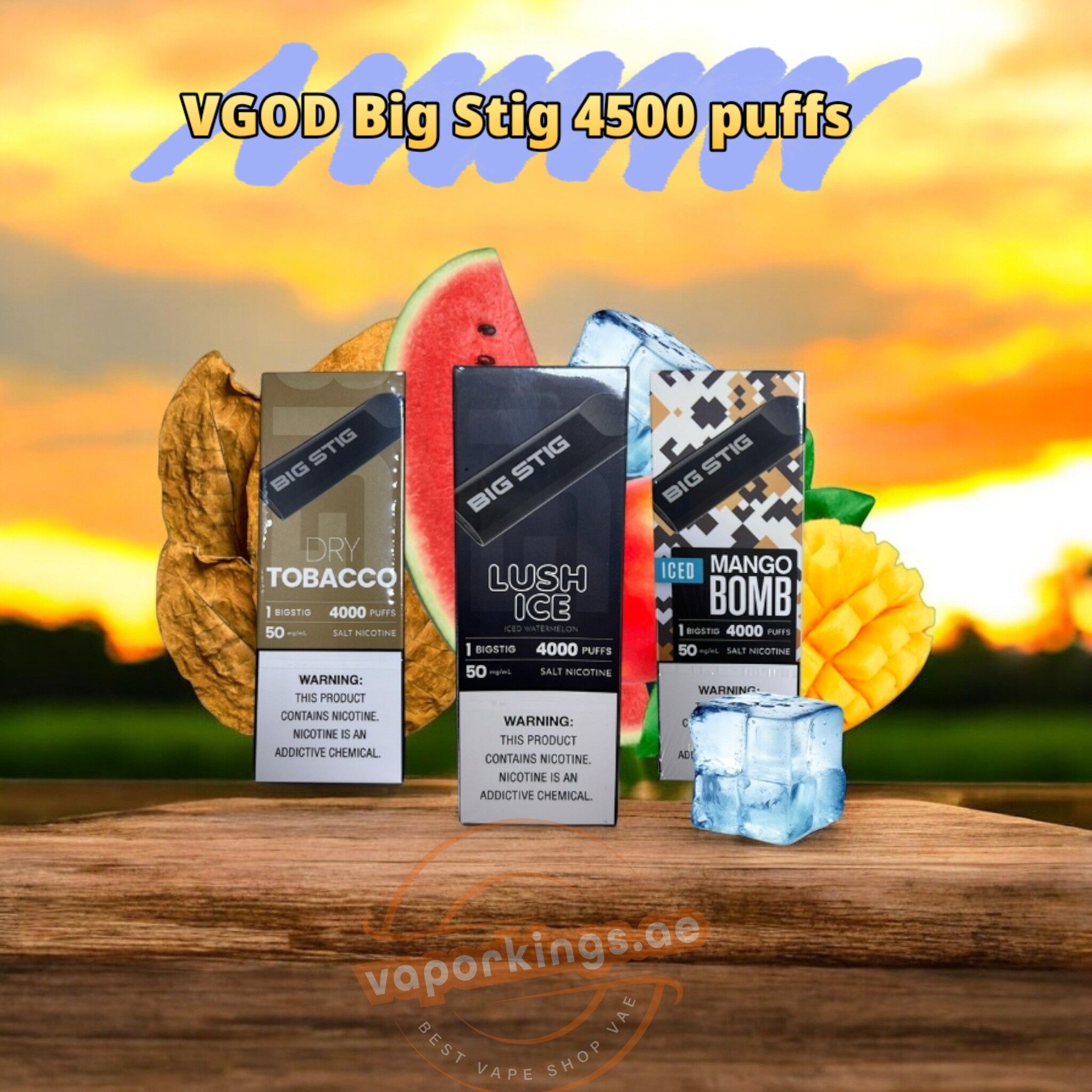 VGOD Big Stig 4000 Puffs Disposable Vape In UAE